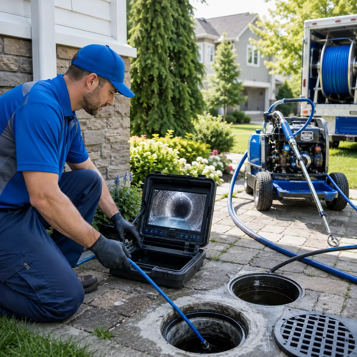 Outdoor drain cleaning professionals serving Ridgeway, WI